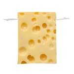 Cheese Texture, Yellow Cheese Background Lightweight Drawstring Pouch (L)