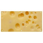 Cheese Texture, Yellow Cheese Background Banner and Sign 4  x 2 