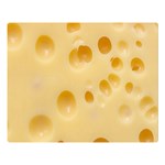 Cheese Texture, Yellow Cheese Background Premium Plush Fleece Blanket (Large)