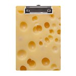 Cheese Texture, Yellow Cheese Background A5 Acrylic Clipboard