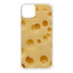 Cheese Texture, Yellow Cheese Background iPhone 14 Plus TPU UV Print Case
