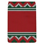 Christmas Pattern, Fabric Texture, Knitted Red Background Removable Flap Cover (S)