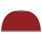 Christmas Pattern, Fabric Texture, Knitted Red Background Anti Scalding Pot Cap
