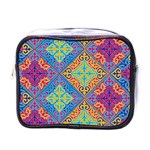 Colorful Floral Ornament, Floral Patterns Mini Toiletries Bag (One Side)