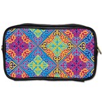 Colorful Floral Ornament, Floral Patterns Toiletries Bag (One Side)