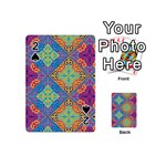 Colorful Floral Ornament, Floral Patterns Playing Cards 54 Designs (Mini)