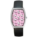 Cute Hello Kitty Collage, Cute Hello Kitty Barrel Style Metal Watch