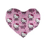 Cute Hello Kitty Collage, Cute Hello Kitty Standard 16  Premium Heart Shape Cushions