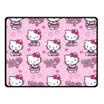 Cute Hello Kitty Collage, Cute Hello Kitty Two Sides Fleece Blanket (Small)