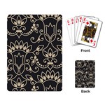 Decorative Ornament Texture, Retro Floral Texture, Vintage Texture, Gray Playing Cards Single Design (Rectangle)