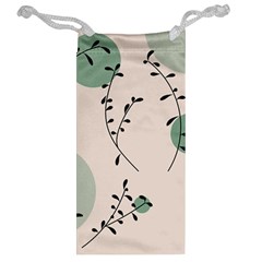 Plants Pattern Design Branches Branch Leaves Botanical Boho Bohemian Texture Drawing Circles Nature Jewelry Bag from UrbanLoad.com Back