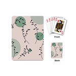 Plants Pattern Design Branches Branch Leaves Botanical Boho Bohemian Texture Drawing Circles Nature Playing Cards Single Design (Mini)