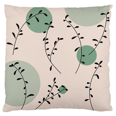 Plants Pattern Design Branches Branch Leaves Botanical Boho Bohemian Texture Drawing Circles Nature Standard Premium Plush Fleece Cushion Case (Two Sides) from UrbanLoad.com Front
