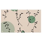 Plants Pattern Design Branches Branch Leaves Botanical Boho Bohemian Texture Drawing Circles Nature Banner and Sign 7  x 4 