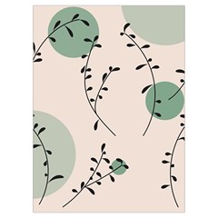 Plants Pattern Design Branches Branch Leaves Botanical Boho Bohemian Texture Drawing Circles Nature Playing Cards Single Design (Rectangle) with Custom Box from UrbanLoad.com Card