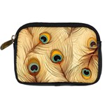 Vintage Peacock Feather Peacock Feather Pattern Background Nature Bird Nature Digital Camera Leather Case