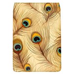 Vintage Peacock Feather Peacock Feather Pattern Background Nature Bird Nature Removable Flap Cover (L)