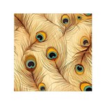 Vintage Peacock Feather Peacock Feather Pattern Background Nature Bird Nature Square Satin Scarf (30  x 30 )