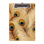 Vintage Peacock Feather Peacock Feather Pattern Background Nature Bird Nature A5 Acrylic Clipboard