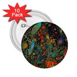Flowers Trees Forest Mystical Forest Nature Background Landscape 2.25  Buttons (10 pack) 