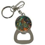Flowers Trees Forest Mystical Forest Nature Background Landscape Bottle Opener Key Chain