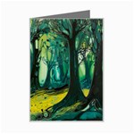 Trees Forest Mystical Forest Nature Junk Journal Landscape Nature Mini Greeting Card