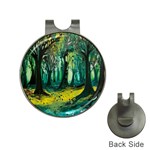 Trees Forest Mystical Forest Nature Junk Journal Landscape Nature Hat Clips with Golf Markers