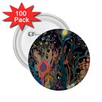 Trees Forest Mystical Forest Nature Junk Journal Landscape 2.25  Buttons (100 pack) 