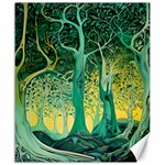Trees Forest Mystical Forest Nature Junk Journal Scrapbooking Background Landscape Canvas 20  x 24 