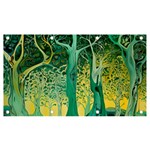 Trees Forest Mystical Forest Nature Junk Journal Scrapbooking Background Landscape Banner and Sign 7  x 4 