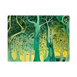 Trees Forest Mystical Forest Nature Junk Journal Scrapbooking Background Landscape Premium Plush Fleece Blanket (Mini)