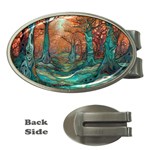 Trees Tree Forest Mystical Forest Nature Junk Journal Scrapbooking Landscape Nature Money Clips (Oval) 