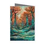 Trees Tree Forest Mystical Forest Nature Junk Journal Scrapbooking Landscape Nature Mini Greeting Cards (Pkg of 8)