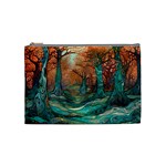 Trees Tree Forest Mystical Forest Nature Junk Journal Scrapbooking Landscape Nature Cosmetic Bag (Medium)