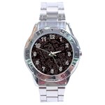 FusionVibrance Abstract Design Stainless Steel Analogue Watch