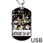 Yb 2vvvvv Zazzle - Digital Postcard - Front Dog Tag USB Flash (Two Sides)