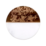 Yb 2vvvvv Zazzle - Digital Postcard - Front Classic Marble Wood Coaster (Round) 