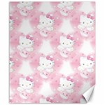 Hello Kitty Pattern, Hello Kitty, Child, White, Cat, Pink, Animal Canvas 20  x 24 