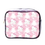 Hello Kitty Pattern, Hello Kitty, Child, White, Cat, Pink, Animal Mini Toiletries Bag (One Side)