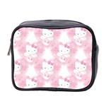 Hello Kitty Pattern, Hello Kitty, Child, White, Cat, Pink, Animal Mini Toiletries Bag (Two Sides)
