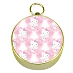 Hello Kitty Pattern, Hello Kitty, Child, White, Cat, Pink, Animal Gold Compasses