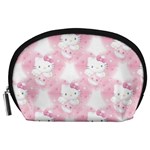 Hello Kitty Pattern, Hello Kitty, Child, White, Cat, Pink, Animal Accessory Pouch (Large)