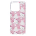 Hello Kitty Pattern, Hello Kitty, Child, White, Cat, Pink, Animal iPhone 14 Pro TPU UV Print Case