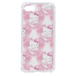 Hello Kitty Pattern, Hello Kitty, Child, White, Cat, Pink, Animal iPhone SE