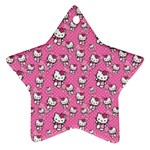 Hello Kitty Pattern, Hello Kitty, Child Ornament (Star)