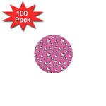Hello Kitty Pattern, Hello Kitty, Child 1  Mini Buttons (100 pack) 