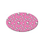 Hello Kitty Pattern, Hello Kitty, Child Sticker (Oval)