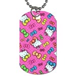 Hello Kitty, Cute, Pattern Dog Tag (Two Sides)