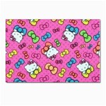 Hello Kitty, Cute, Pattern Postcards 5  x 7  (Pkg of 10)