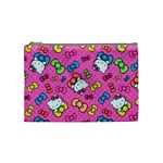 Hello Kitty, Cute, Pattern Cosmetic Bag (Medium)